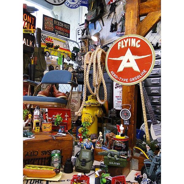 アメリカンオイルメーカー　U.S.ヘヴィースチールサイン　（フライングエースガソリン）　アメリカ雑貨　アメリカン雑貨　インテリア | アメリカン レトロ | 05