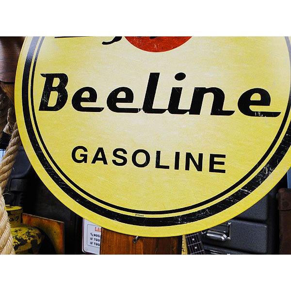 アメリカンオイルメーカー　U.S.ヘヴィースチールサイン　（ビーラインガソリン）　アメリカ雑貨　アメリカン雑貨　インテリア　壁掛け | アメリカン レトロ | 02