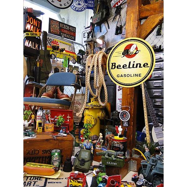 アメリカンオイルメーカー　U.S.ヘヴィースチールサイン　（ビーラインガソリン）　アメリカ雑貨　アメリカン雑貨　インテリア　壁掛け | アメリカン レトロ | 05