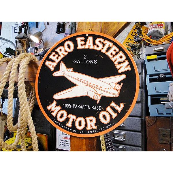 アメリカンオイルメーカー　U.S.ヘヴィースチールサイン　（エアロイースタンモーターオイル）　アメリカ雑貨　アメリカン雑貨　インテリア | アメリカン レトロ