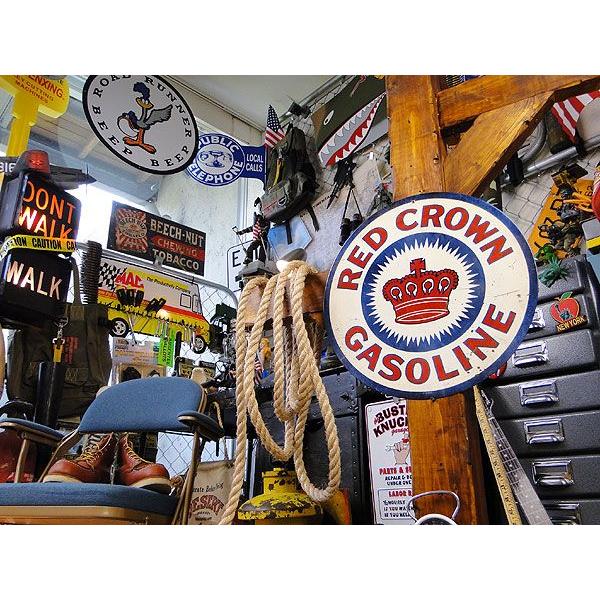 アメリカンオイルメーカー　U.S.ヘヴィースチールサイン　（レッドクラウンガソリン）　アメリカ雑貨　アメリカン雑貨　インテリア | アメリカン レトロ | 04