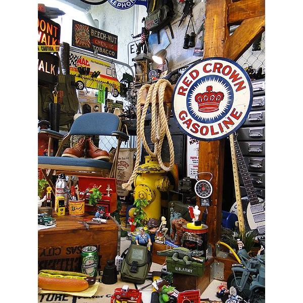 アメリカンオイルメーカー　U.S.ヘヴィースチールサイン　（レッドクラウンガソリン）　アメリカ雑貨　アメリカン雑貨　インテリア | アメリカン レトロ | 05