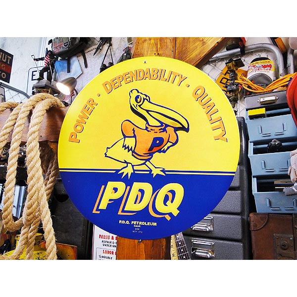 ★稀少な絶盤品★ アメリカンオイルメーカー　U.S.ヘヴィースチールサイン　（PDQ）　アメリカ雑貨 アメリカン雑貨　インテリア　人気 | アメリカン レトロ