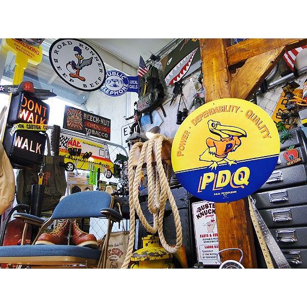 ★稀少な絶盤品★ アメリカンオイルメーカー　U.S.ヘヴィースチールサイン　（PDQ）　アメリカ雑貨 アメリカン雑貨　インテリア　人気 | アメリカン レトロ | 04