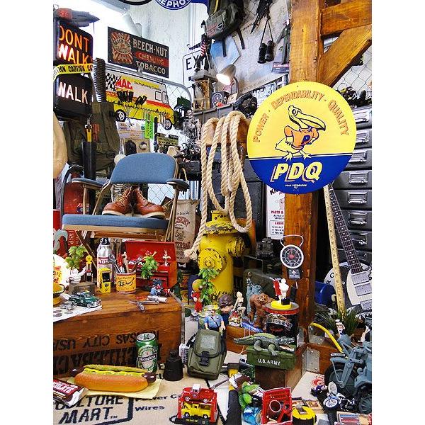 ★稀少な絶盤品★ アメリカンオイルメーカー　U.S.ヘヴィースチールサイン　（PDQ）　アメリカ雑貨 アメリカン雑貨　インテリア　人気 | アメリカン レトロ | 05