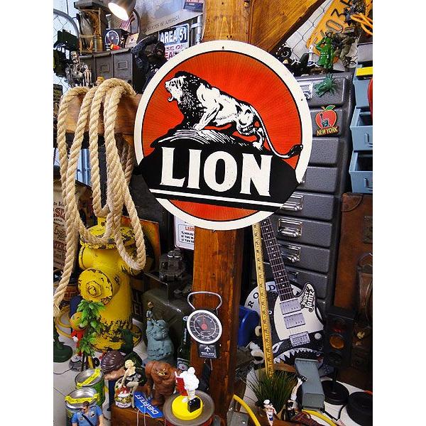 アメリカンオイルメーカー　U.S.ヘヴィースチールサイン　（ライオン）　アメリカ雑貨　アメリカン雑貨　インテリア　壁掛け　ブランド | アメリカン レトロ | 03
