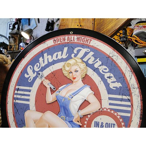 ピンナップガール　リペアガレージ　U.S.ヘヴィースチールサイン アメリカン雑貨 アメリカ雑貨 |  | 01