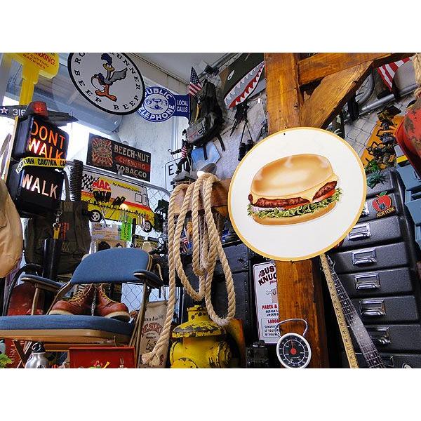 ハンバーガー　U.S.ヘヴィースチールサイン　（ラウンド）　アメリカ雑貨　アメリカン雑貨　サインプレート　ティンサインボード | アメリカン レトロ | 04