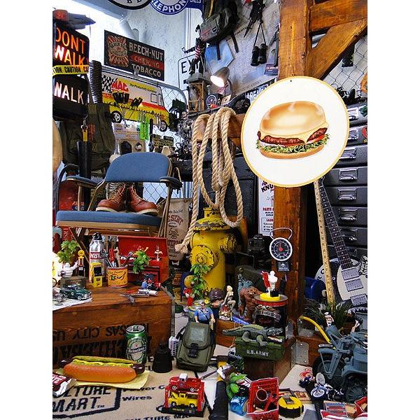 ハンバーガー　U.S.ヘヴィースチールサイン　（ラウンド）　アメリカ雑貨　アメリカン雑貨　サインプレート　ティンサインボード | アメリカン レトロ | 05