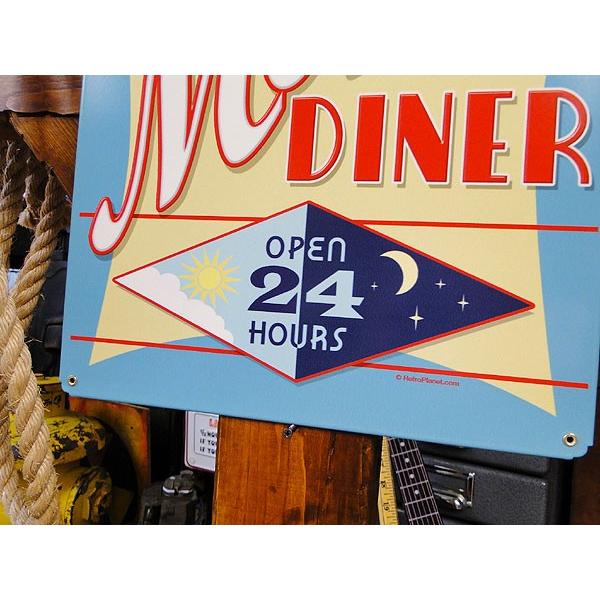 ★稀少な絶盤品★ ママのダイナー　（24時間営業中）　U.S.ヘヴィースチールサイン　アメリカン雑貨 アメリカ雑貨 |  | 02
