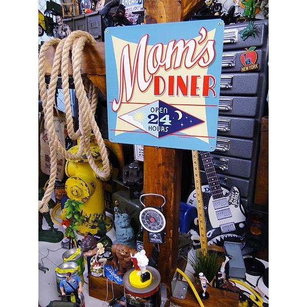 ★稀少な絶盤品★ ママのダイナー　（24時間営業中）　U.S.ヘヴィースチールサイン　アメリカン雑貨 アメリカ雑貨 |  | 03