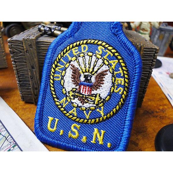 ミリタリーキーホルダー　（U.S.ネイビー）　■　アメリカン雑貨 アメリカ雑貨　おしゃれ　男前　ミリタリー　ガレージグッズ |  | 01