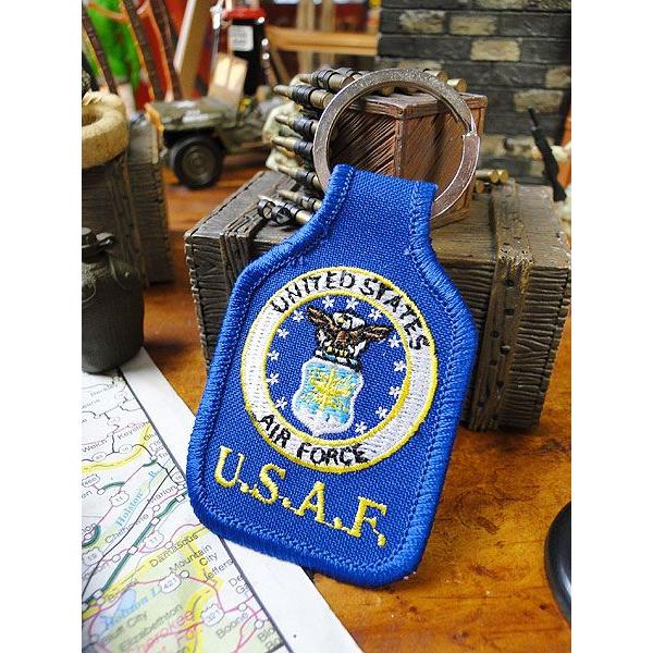 ミリタリーキーホルダー　（U.S.エアフォース）　■　アメリカ雑貨　アメリカン雑貨　おしゃれ　男前　ミリタリー　ガレージグッズ | 