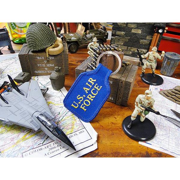 ミリタリーキーホルダー　（U.S.エアフォース）　■　アメリカ雑貨　アメリカン雑貨　おしゃれ　男前　ミリタリー　ガレージグッズ |  | 02