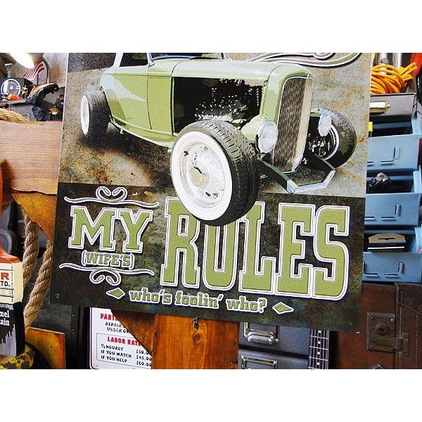 「オレのガレージ最高！」　ブリキ看板　（maybe　not）　アメリカ雑貨　アメリカン雑貨 | アメリカン レトロ | 02