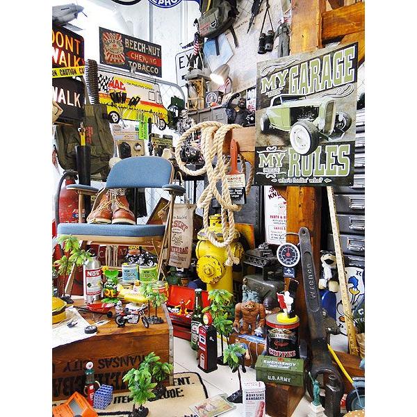 「オレのガレージ最高！」　ブリキ看板　（maybe　not）　アメリカ雑貨　アメリカン雑貨 | アメリカン レトロ | 05