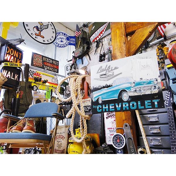 シボレー　1957年　ベルエア　ブリキ看板　■ アメリカン雑貨 アメリカ雑貨 | Chevy | 04