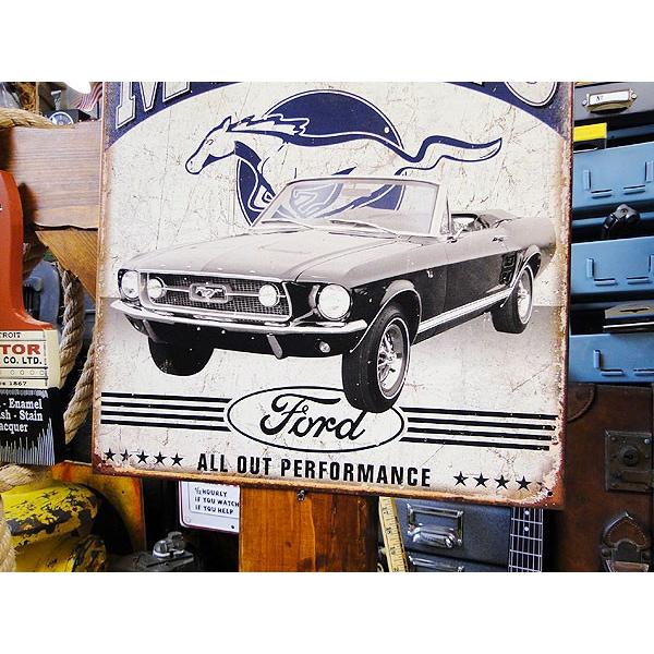 フォード　クラシック　マスタング　ブリキ看板　■ アメリカン雑貨 アメリカ雑貨 | アメリカン レトロ | 02