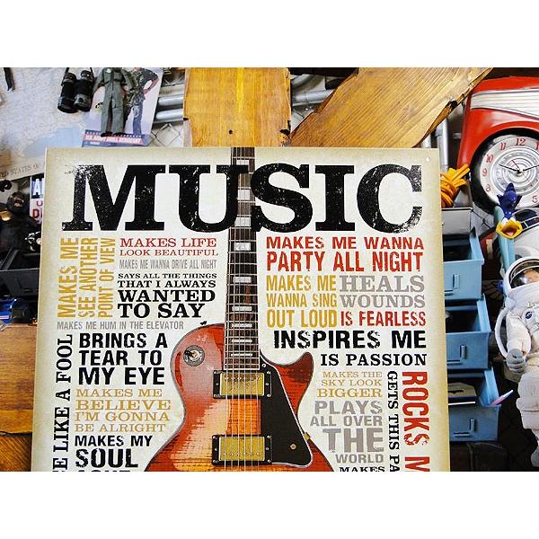 音楽が好きだ！　ミュージック　ブリキ看板　■ アメリカン雑貨 アメリカ雑貨 |  | 01