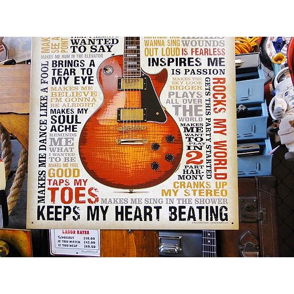 音楽が好きだ！　ミュージック　ブリキ看板　■ アメリカン雑貨 アメリカ雑貨 |  | 02
