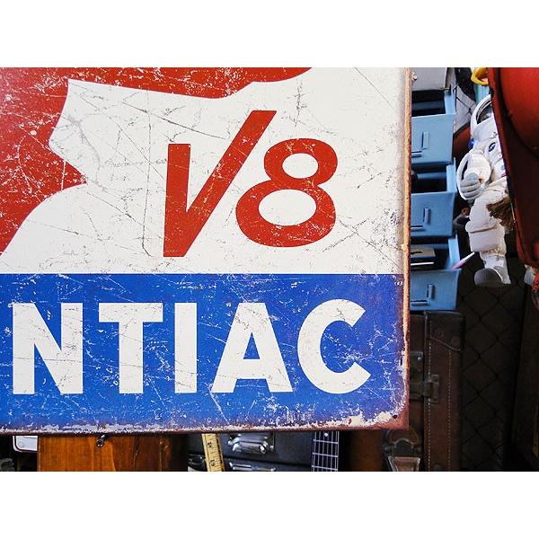 ポンティアック　ヴィンテージロゴ　ブリキ看板　■ アメリカン雑貨 アメリカ雑貨 | Chevy | 02