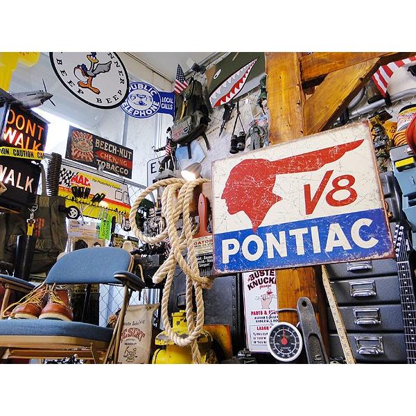 ポンティアック　ヴィンテージロゴ　ブリキ看板　■ アメリカン雑貨 アメリカ雑貨 | Chevy | 04
