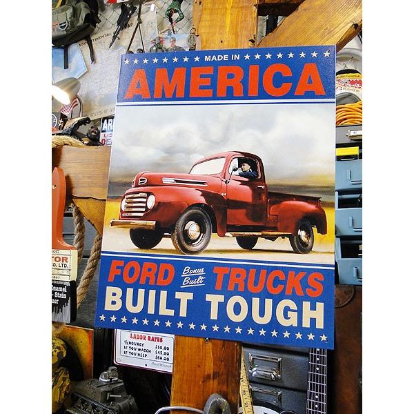 フォード　トラック　ブリキ看板　（AMERICA）　アメリカン雑貨　アメリカ雑貨｜candytower