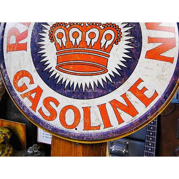 レッドクラウンガソリン　ラウンド　ブリキ看板　■ アメリカン雑貨 アメリカ雑貨 |  | 02