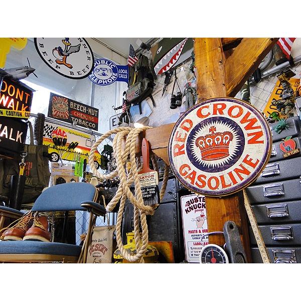 レッドクラウンガソリン　ラウンド　ブリキ看板　■ アメリカン雑貨 アメリカ雑貨 |  | 04
