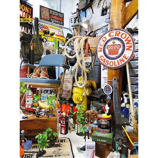 レッドクラウンガソリン　ラウンド　ブリキ看板　■ アメリカン雑貨 アメリカ雑貨 |  | 05