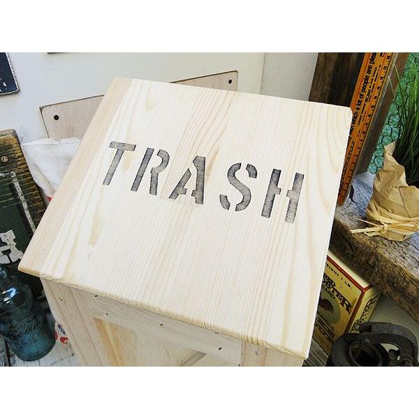 ★稀少な絶盤品★ ミニ　トラッシュボックス　（Aタイプ/無塗装）　アメリカン雑貨 アメリカ雑貨　ゴミ箱　おしゃれ　カントリー雑貨 |  | 01