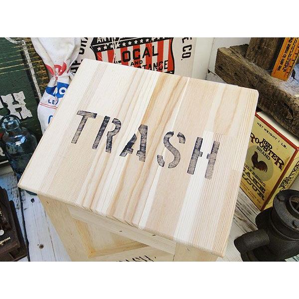 ミニ　トラッシュボックス　（Bタイプ/無塗装）　アメリカ雑貨　アメリカン雑貨　ゴミ箱　おしゃれ　カントリー雑貨　ナチュラル |  | 01