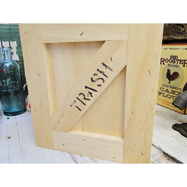 ミニ　トラッシュボックス　（Bタイプ/無塗装）　アメリカ雑貨　アメリカン雑貨　ゴミ箱　おしゃれ　カントリー雑貨　ナチュラル |  | 02