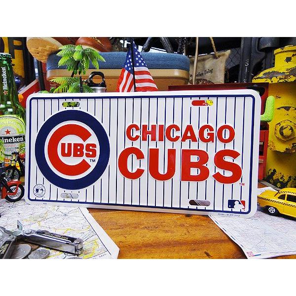 アメリカメジャーリーグのライセンスプレート シカゴ カブス アメリカ雑貨 インテリア アメリカン雑貨 激安通販ショッピング おしゃれな雑貨屋さん 壁飾り