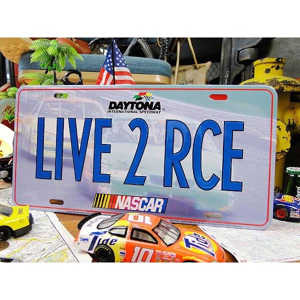 デイトナ　ナスカー　ライセンスプレート　（LIVE 2 RCE）　■ アメリカン雑貨 アメリカ雑貨 | 