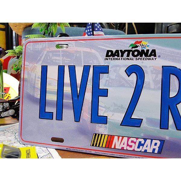 デイトナ　ナスカー　ライセンスプレート　（LIVE 2 RCE）　■ アメリカン雑貨 アメリカ雑貨 |  | 01