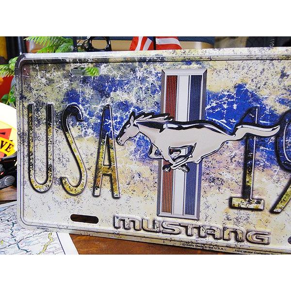 フォード　マスタング　ライセンスプレート　（USA 1964）　アメリカ雑貨　アメリカン雑貨　インテリア　壁飾り　おしゃれな雑貨屋さん |  | 01