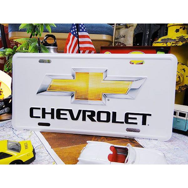 シボレー　ライセンスプレート　（ゴールドボウタイエンブレム）　アメリカ雑貨　アメリカン雑貨　壁飾り　おしゃれな雑貨屋さん | アメリカン レトロ