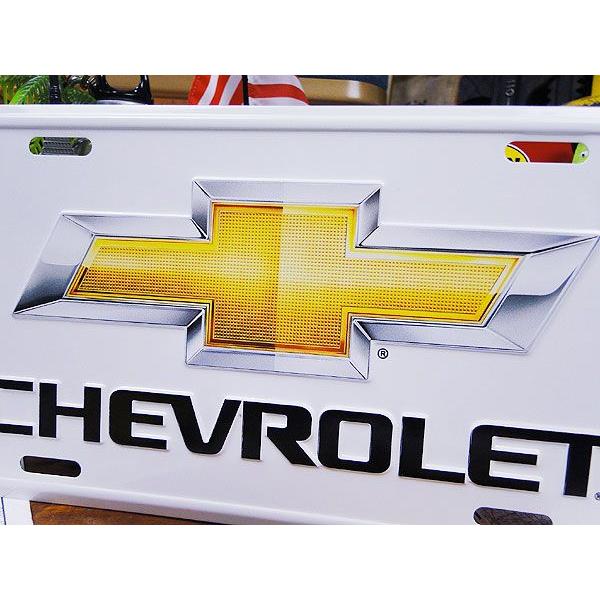シボレー　ライセンスプレート　（ゴールドボウタイエンブレム）　アメリカ雑貨　アメリカン雑貨　壁飾り　おしゃれな雑貨屋さん | アメリカン レトロ | 01
