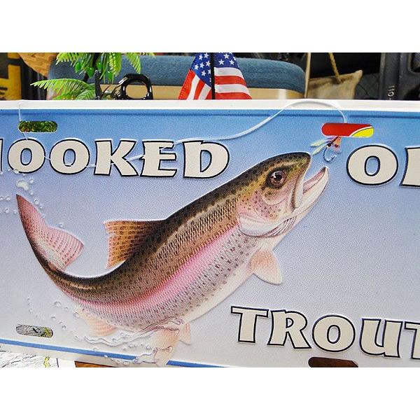 レインボートラウト　ライセンスプレート アメリカ雑貨 アメリカン雑貨 インテリア 壁飾り おしゃれな雑貨屋さん | アメリカン レトロ | 01