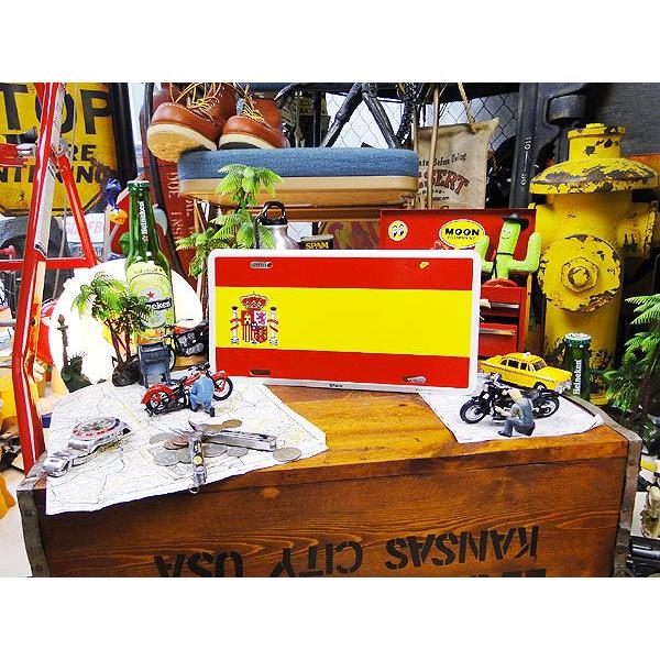 世界の国旗　ライセンスプレート　（スペイン）　アメリカ雑貨　アメリカン雑貨　壁飾り　おしゃれな雑貨屋さん　小物　通販　ショップ | アメリカン レトロ | 01