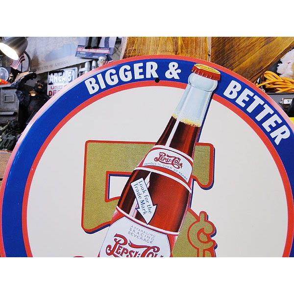 ペプシコーラ 5セント　ラウンド　ブリキ看板 アメリカ雑貨 アメリカン雑貨 サインプレート 壁掛け ブランド | アメリカン レトロ | 01