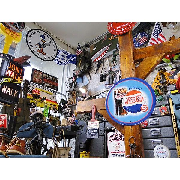 ペプシコーラ BIG BIG GLASS　ラウンド　ブリキ看板 アメリカ雑貨 アメリカン雑貨 サインプレート 壁掛け ブランド | アメリカン レトロ | 04