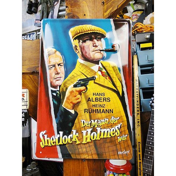 有名人＆ミュージシャン　3Dメタルサイン　（シャーロック・ホームズ）　アメリカ雑貨　アメリカン雑貨 | 