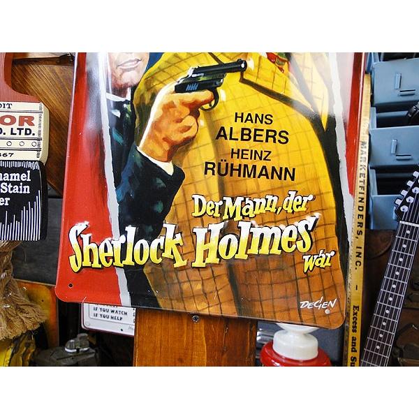 有名人＆ミュージシャン　3Dメタルサイン　（シャーロック・ホームズ）　アメリカ雑貨　アメリカン雑貨 |  | 02