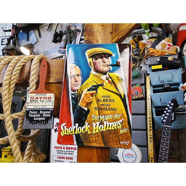 有名人＆ミュージシャン　3Dメタルサイン　（シャーロック・ホームズ）　アメリカ雑貨　アメリカン雑貨 |  | 03