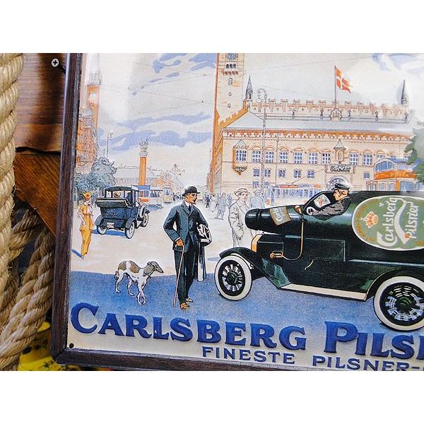 世界のお酒　3Dパブサイン　（カールスバーグ・クラシックカー）　アメリカ雑貨　アメリカン雑貨　サインプレート　ティンサインボード | アメリカン レトロ | 01