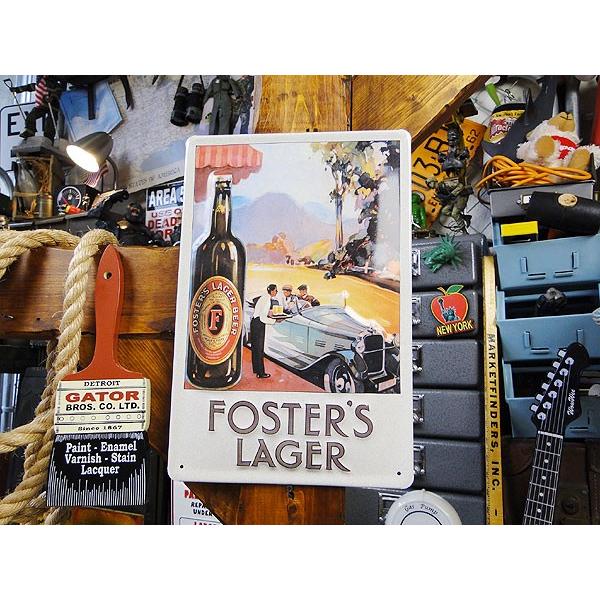 世界のお酒　3Dパブサイン　（フォスターラガー・クラシックカー）　アメリカ雑貨　アメリカン雑貨　サインプレート　ティンサインボード | アメリカン レトロ | 03