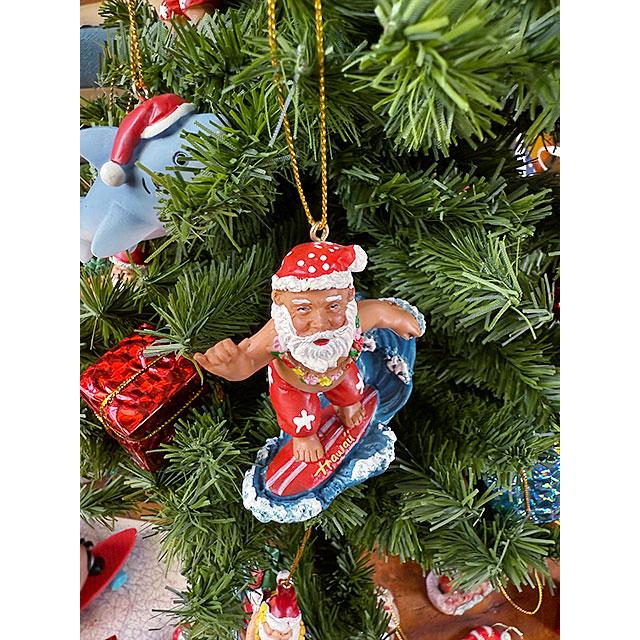 ハワイアン　クリスマスオーナメント　（ビッグウェーブサンタ）　アメリカ雑貨　アメリカン雑貨 |  | 02