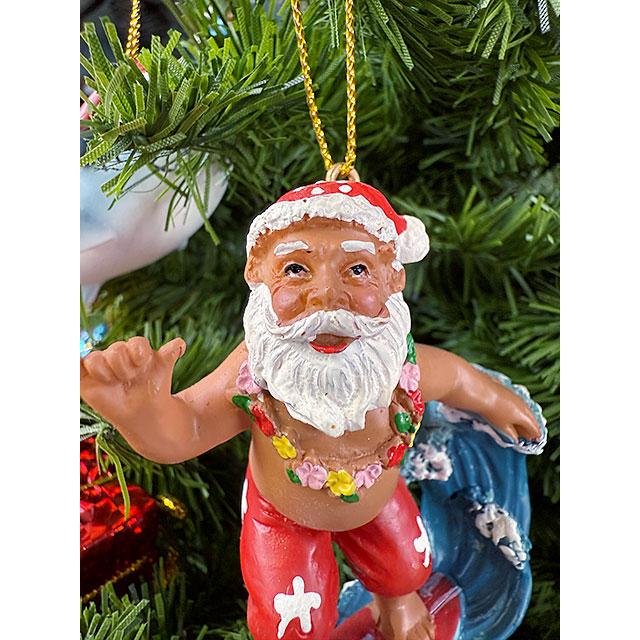 ハワイアン　クリスマスオーナメント　（ビッグウェーブサンタ）　アメリカ雑貨　アメリカン雑貨 |  | 03